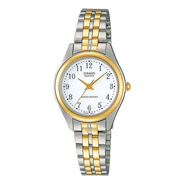 Casio Watch For Women Quartz, Analog Display and Stainless Steel Strap LTP-1129G-7B