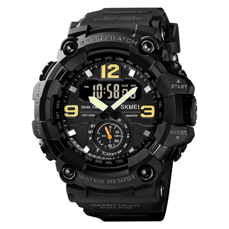 SKMEI Men's Analog Digital Waterproof And Sport Wrist Watch 1637 Black @ ARMY GREEN