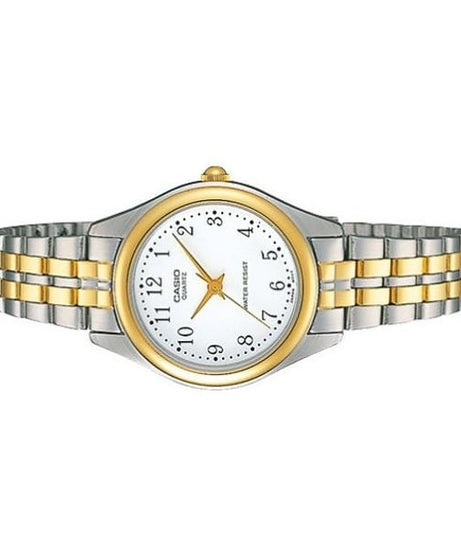 Casio Watch For Women Quartz, Analog Display and Stainless Steel Strap LTP-1129G-7B