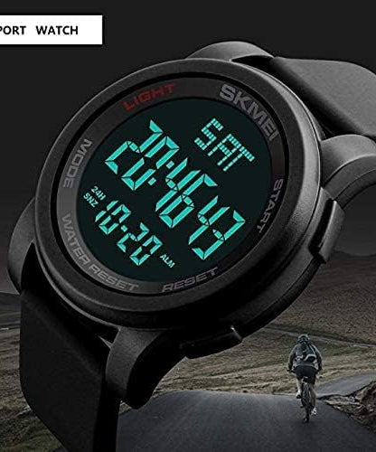 SKMEI Men's Digital Sports Watch 1257 - 50 mm - Black