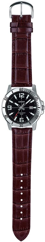 Casio Leather Black Casual Watch For Men - MTP-VD01L-1BVUDF