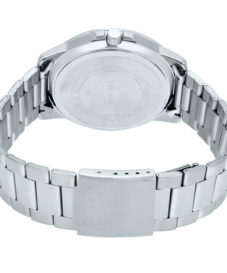 Casio Men's Dial Stainless Steel Band Watch - MTP-VD01D-1BVUDF