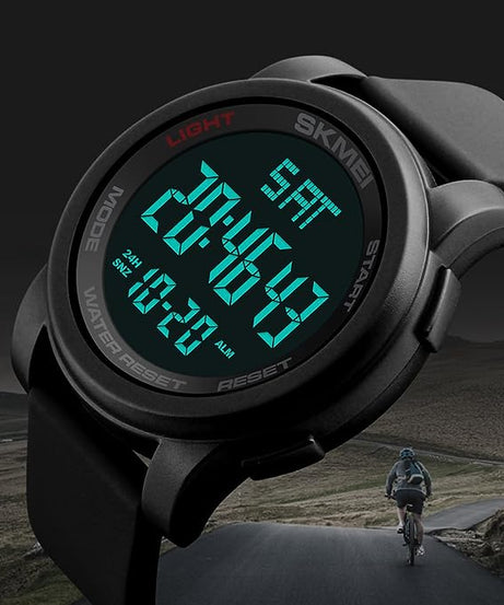 SKMEI Men's Digital Sports Watch 1257 - 50 mm - Black