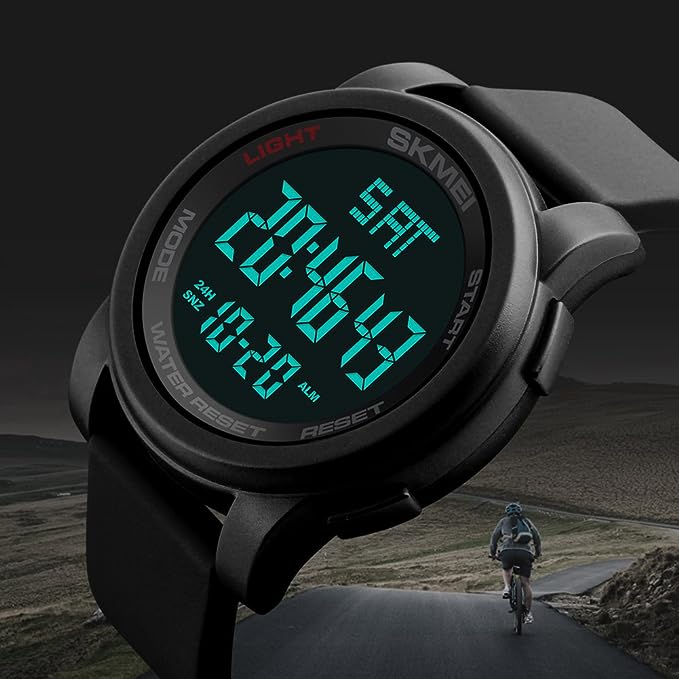 SKMEI Men's Digital Sports Watch 1257 - 50 mm - Black
