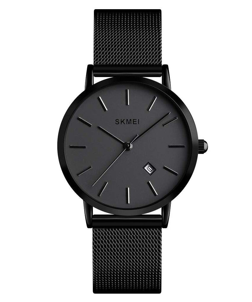 SKMEI Watches for Women Analog Quartz Minimalist Simple Dress Rose Gold Women Slim Thin Watch Mesh Band Waterproof Watches Fashion Ladies Wrist Watch with Date