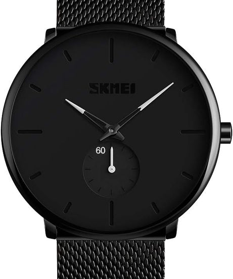 SKMEI Men's Water Resistant Metal Analog Watch 9185 - Black