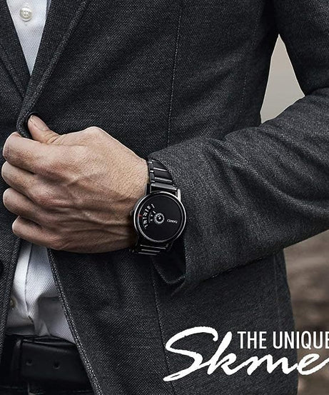 SKMEI Men's Water Resistant Stainless Steel Analog Watch 1260 - 39 mm - Silver.