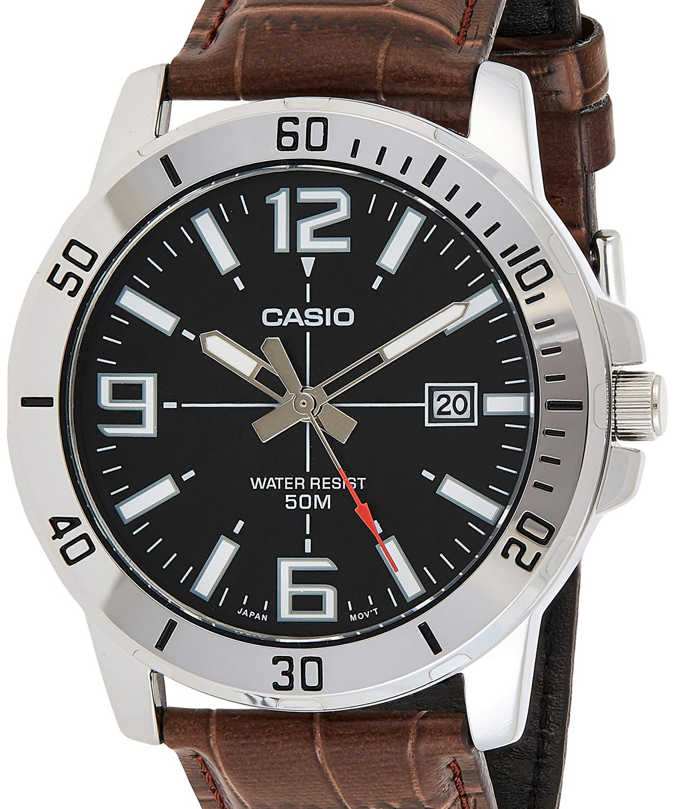 Casio Leather Black Casual Watch For Men - MTP-VD01L-1BVUDF