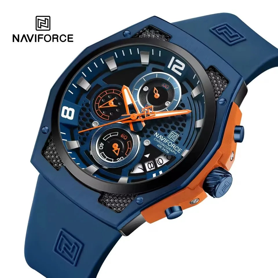 NAVIFORCE NF8051 Luxury Retro Business Sport Quartz Wrist Watches Simple Fashion Analog Wrist watches for Men