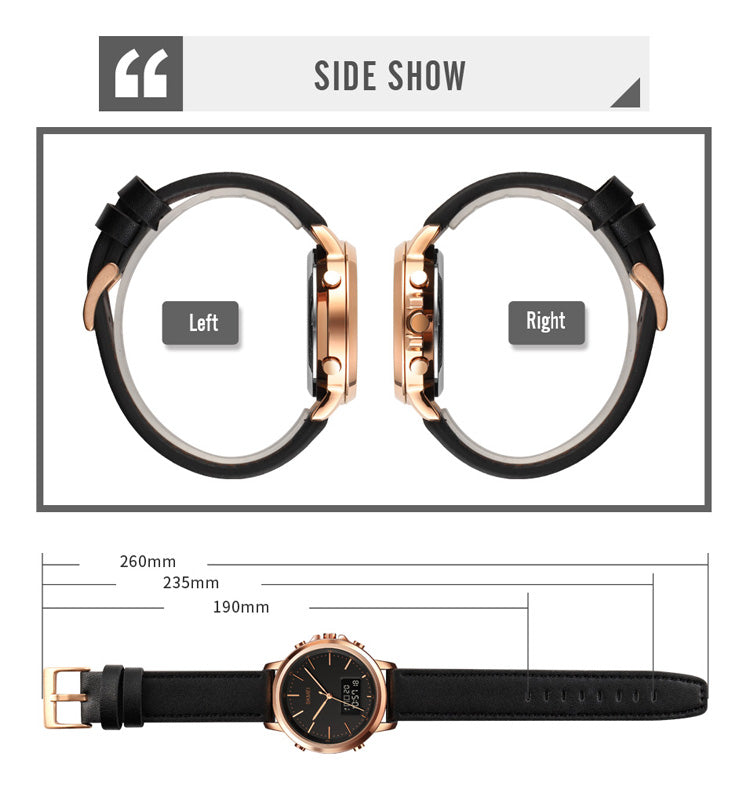 SKMEI Men's 1652 Hot Selling Waterproof Outdoor Sport Wristwatch - 46mm - Rose Gold