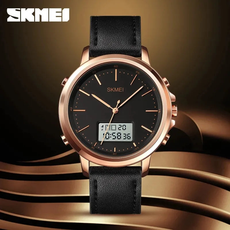 SKMEI Men's 1652 Hot Selling Waterproof Outdoor Sport Wristwatch - 46mm - Rose Gold