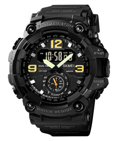 SKMEI Men's Analog Digital Waterproof And Sport Wrist Watch 1637 Black @ ARMY GREEN