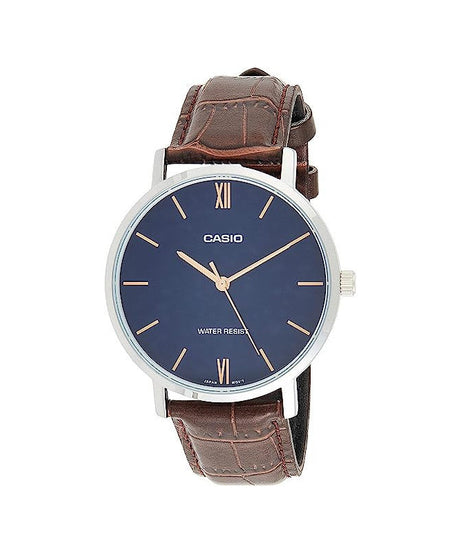 Casio women's quartz watch, analog display and leather strap LTP-VT01L-2BUDF