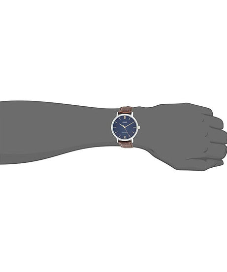 Casio women's quartz watch, analog display and leather strap LTP-VT01L-2BUDF