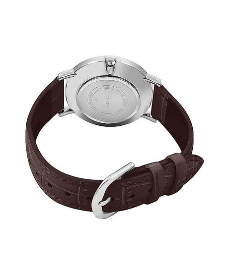 Casio women's quartz watch, analog display and leather strap LTP-VT01L-2BUDF